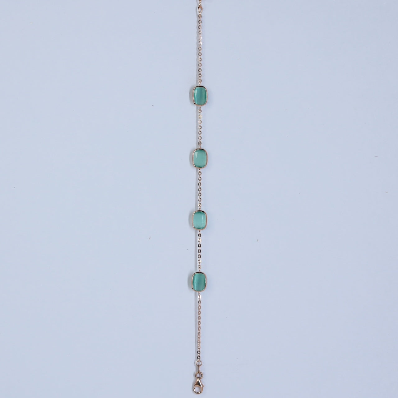 crystal crest 18kt gold bracelet