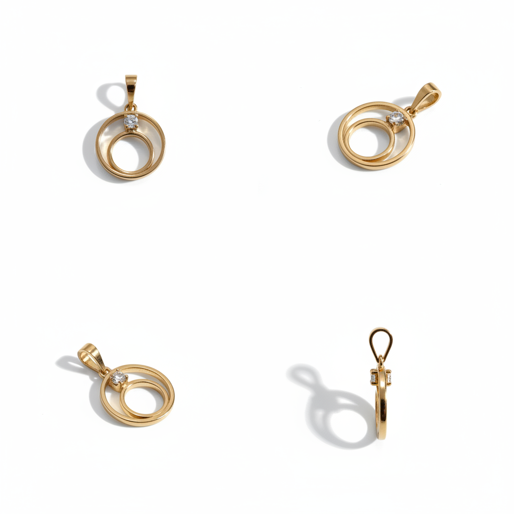 diamond pendent 18kt