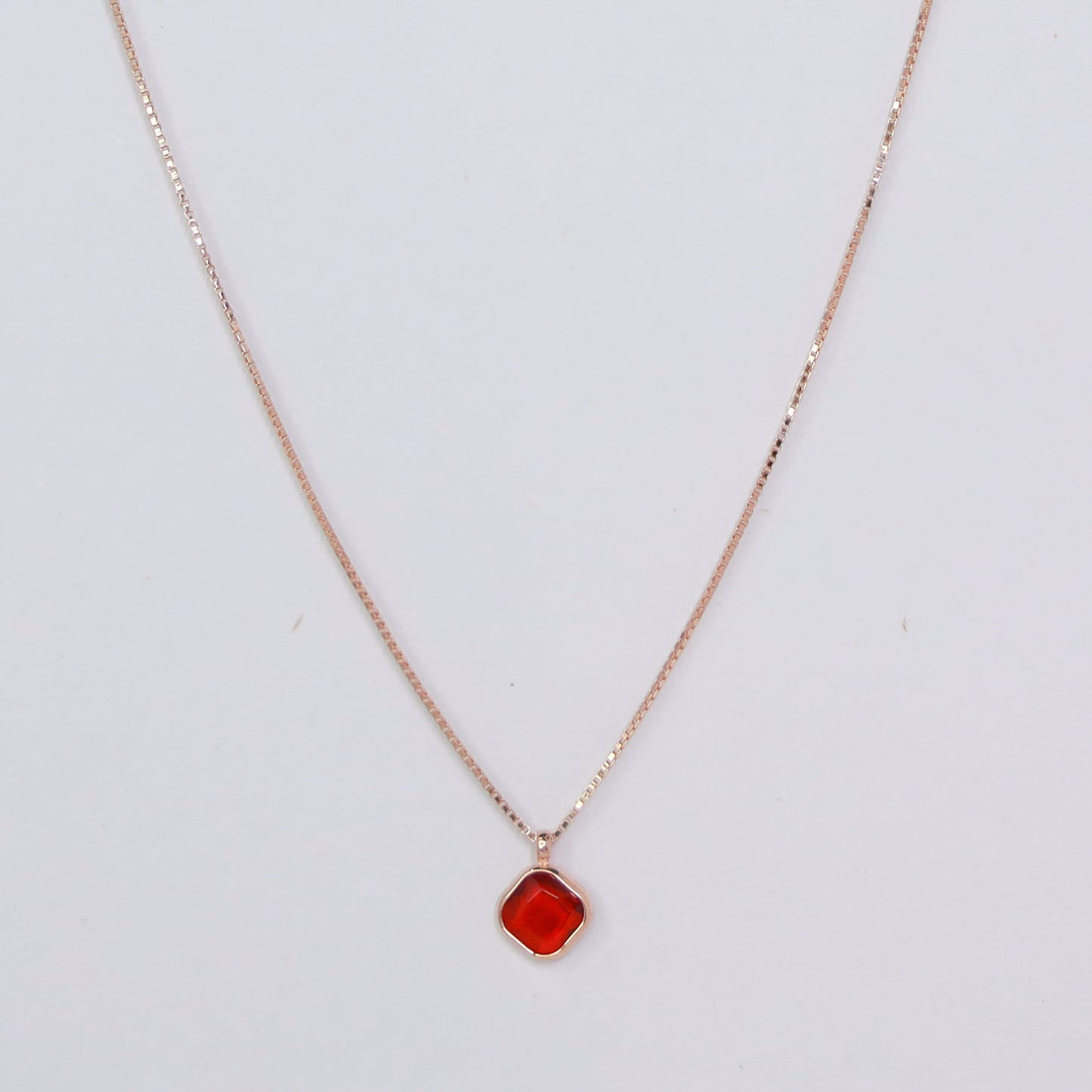 scarlet radiance red 18kt gold necklace