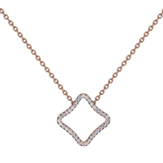 ELEGANT QUAD DIAMOND NECKLACE