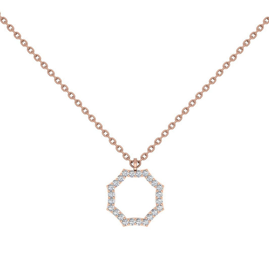 DAINTY OCTAGON DIAMOND NECKLACE