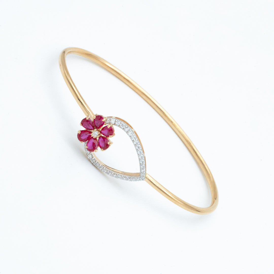 18ct italian gold bangle