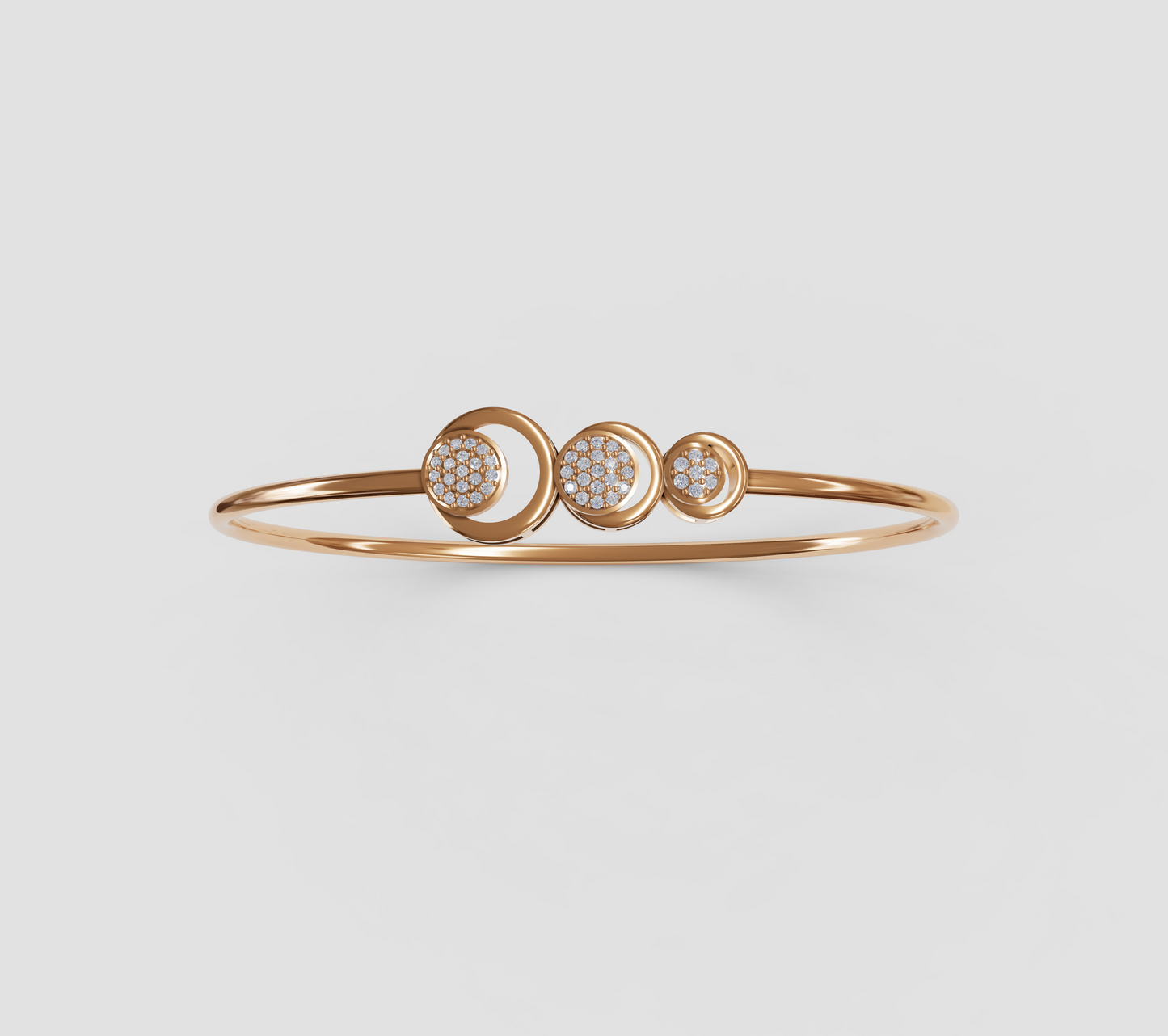 round bangle 18ct gold