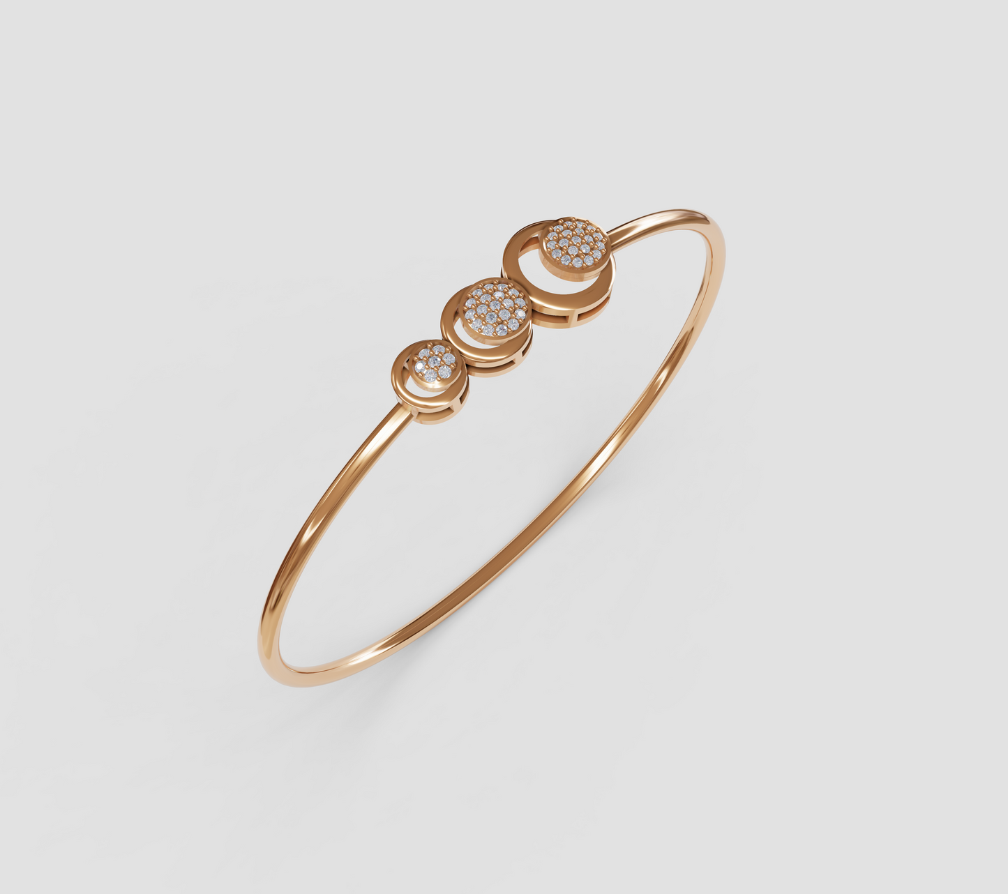 round bangle 18ct gold