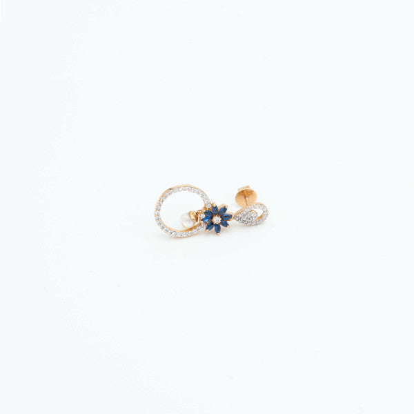 18ct italian gold earring