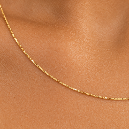 Gold Bar-Link Chain