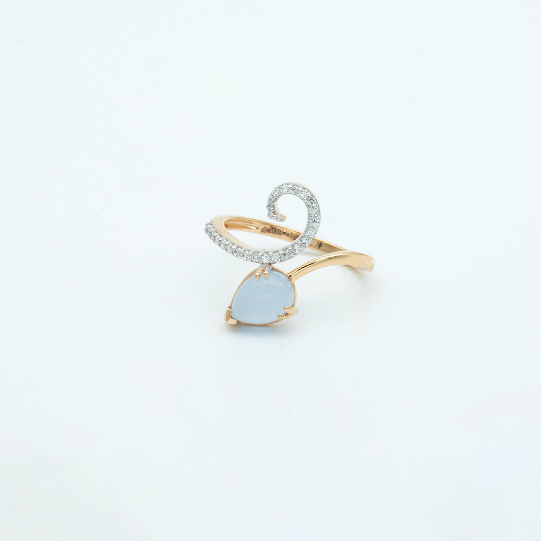 18ct italian gold ring