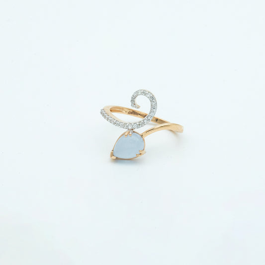 18CT ITALIAN GOLD RING