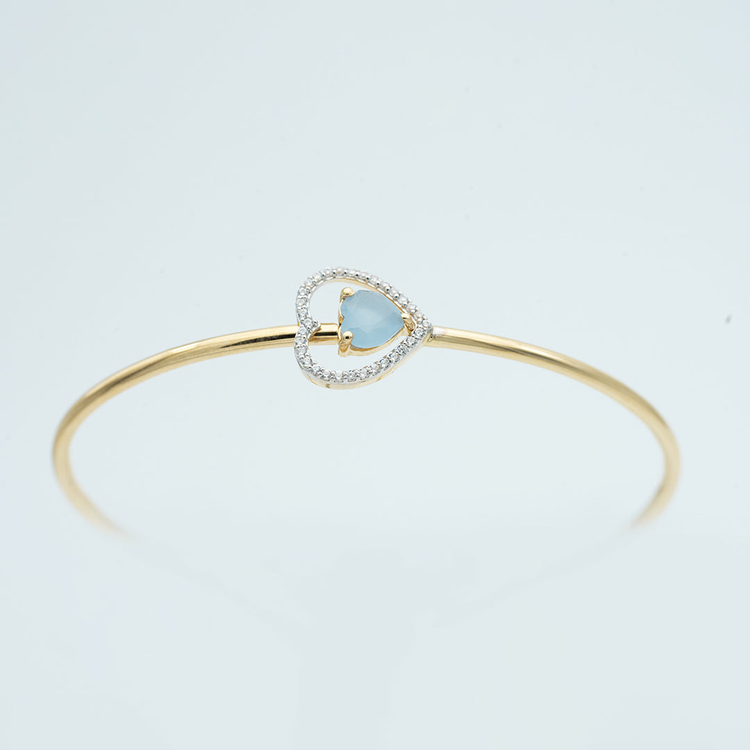 18ct italian gold bangle