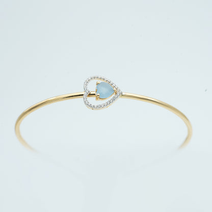 18CT ITALIAN GOLD BANGLE