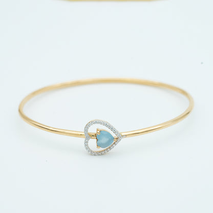 18CT ITALIAN GOLD BANGLE