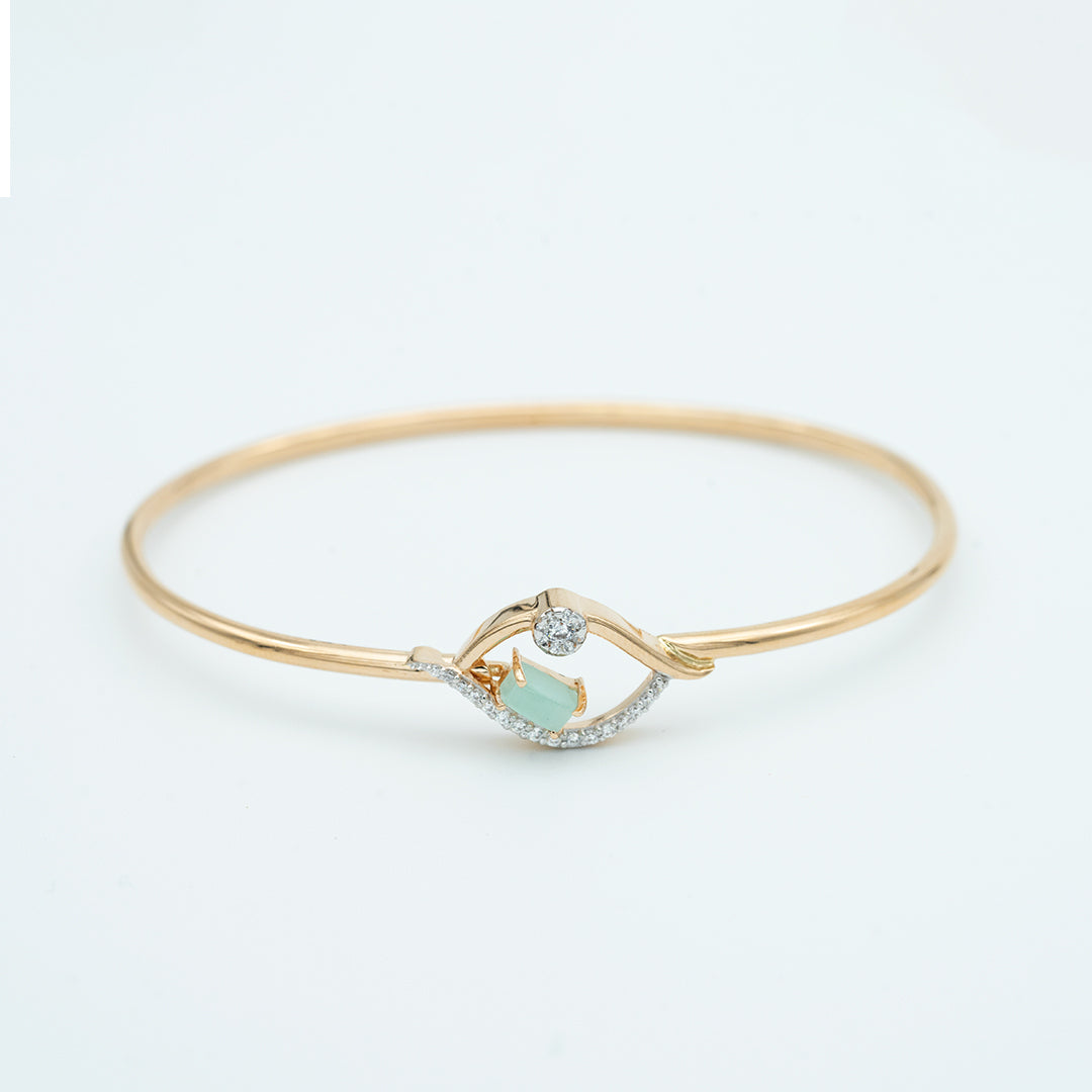 18ct italian gold bangle