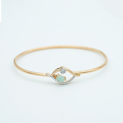 18CT ITALIAN GOLD BANGLE