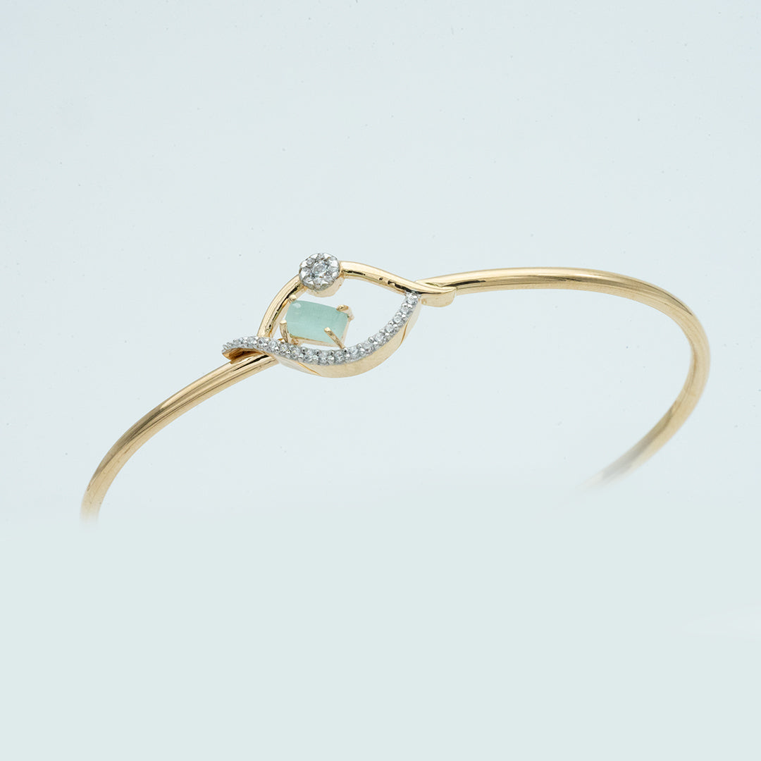 18ct italian gold bangle