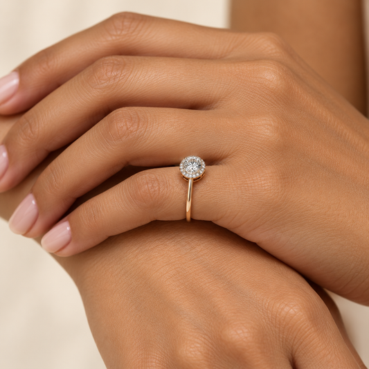 Petite Halo Ring