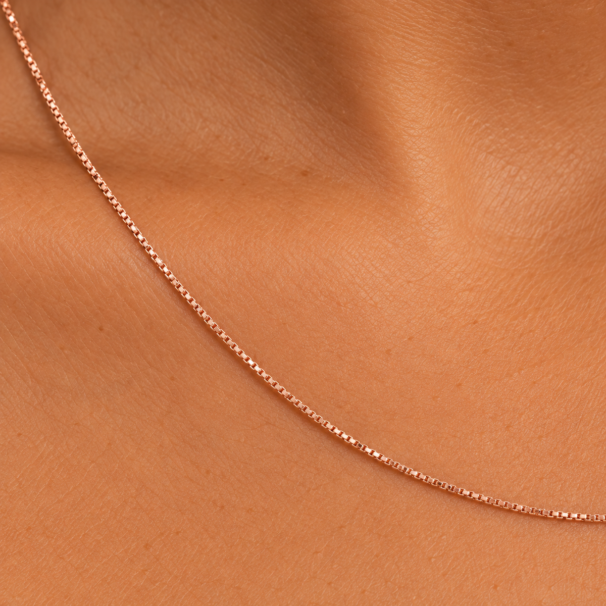 rose gold box chain