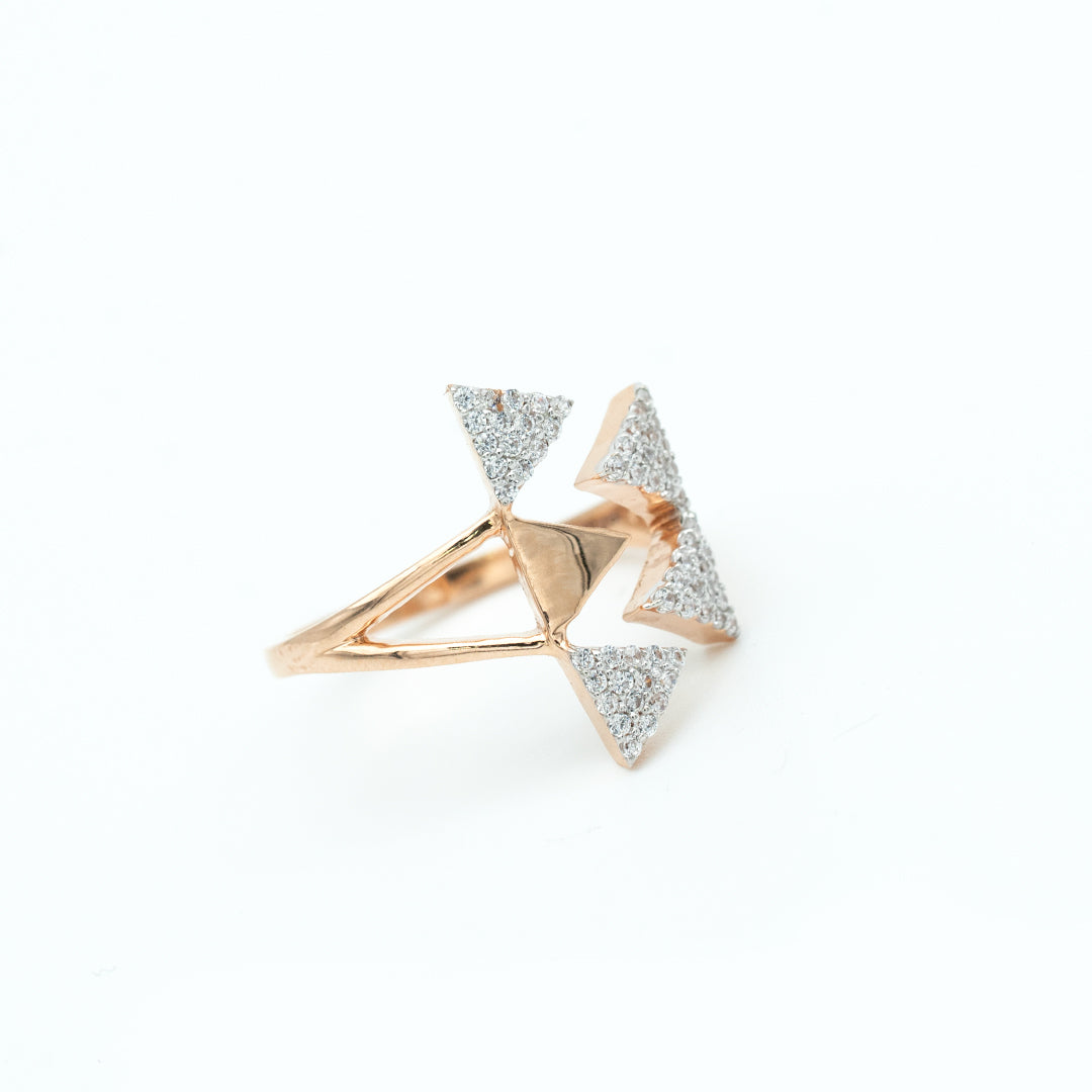 18ct cocktail gold ring