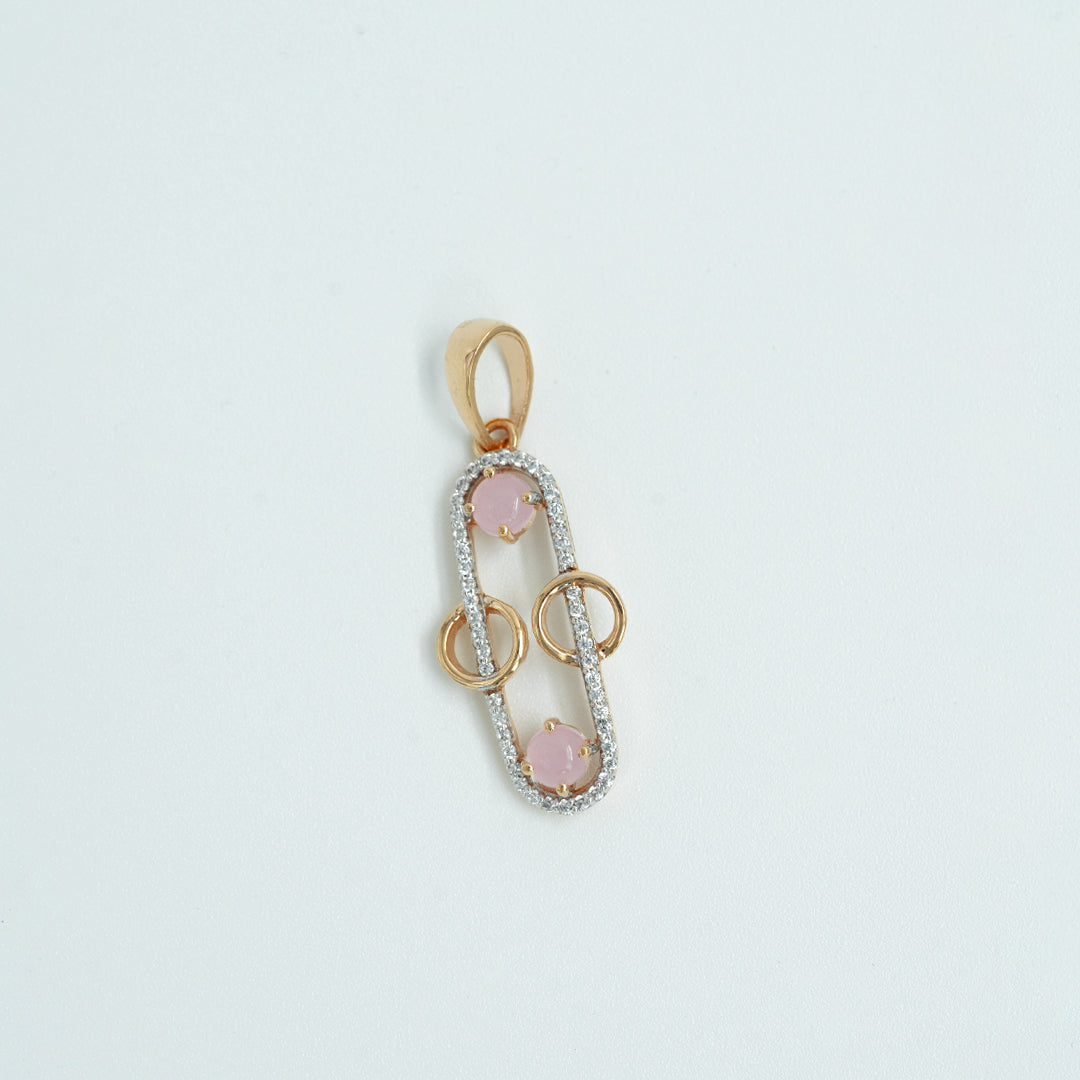 18ct rose gold pendant