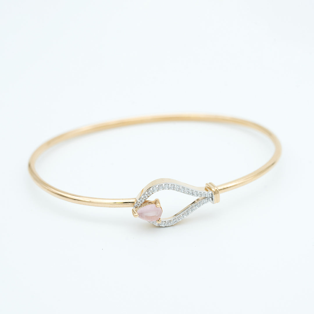 18ct italian gold bangle