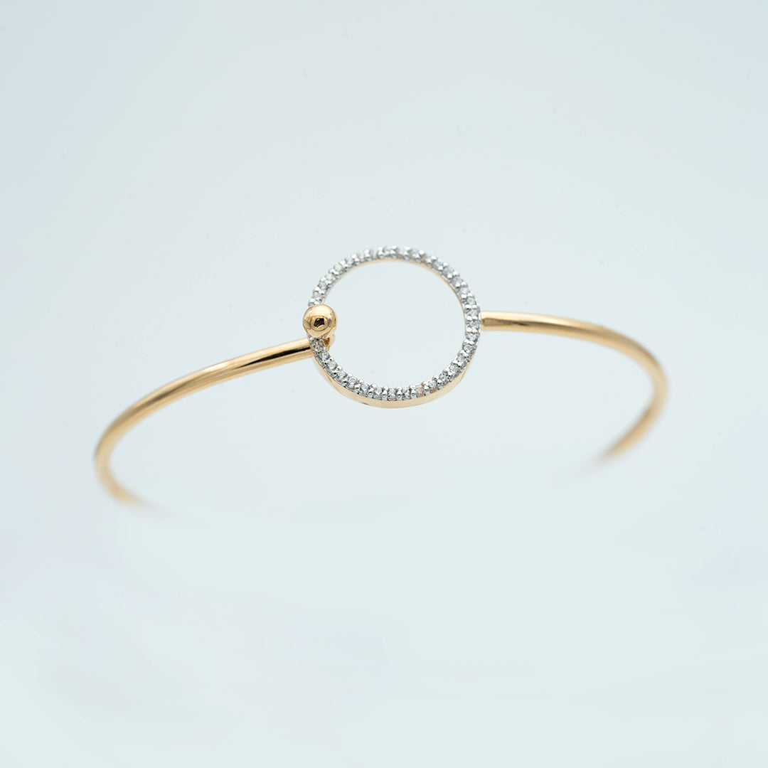 18ct italian gold bangle