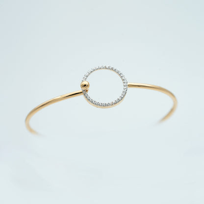 18CT ITALIAN GOLD BANGLE