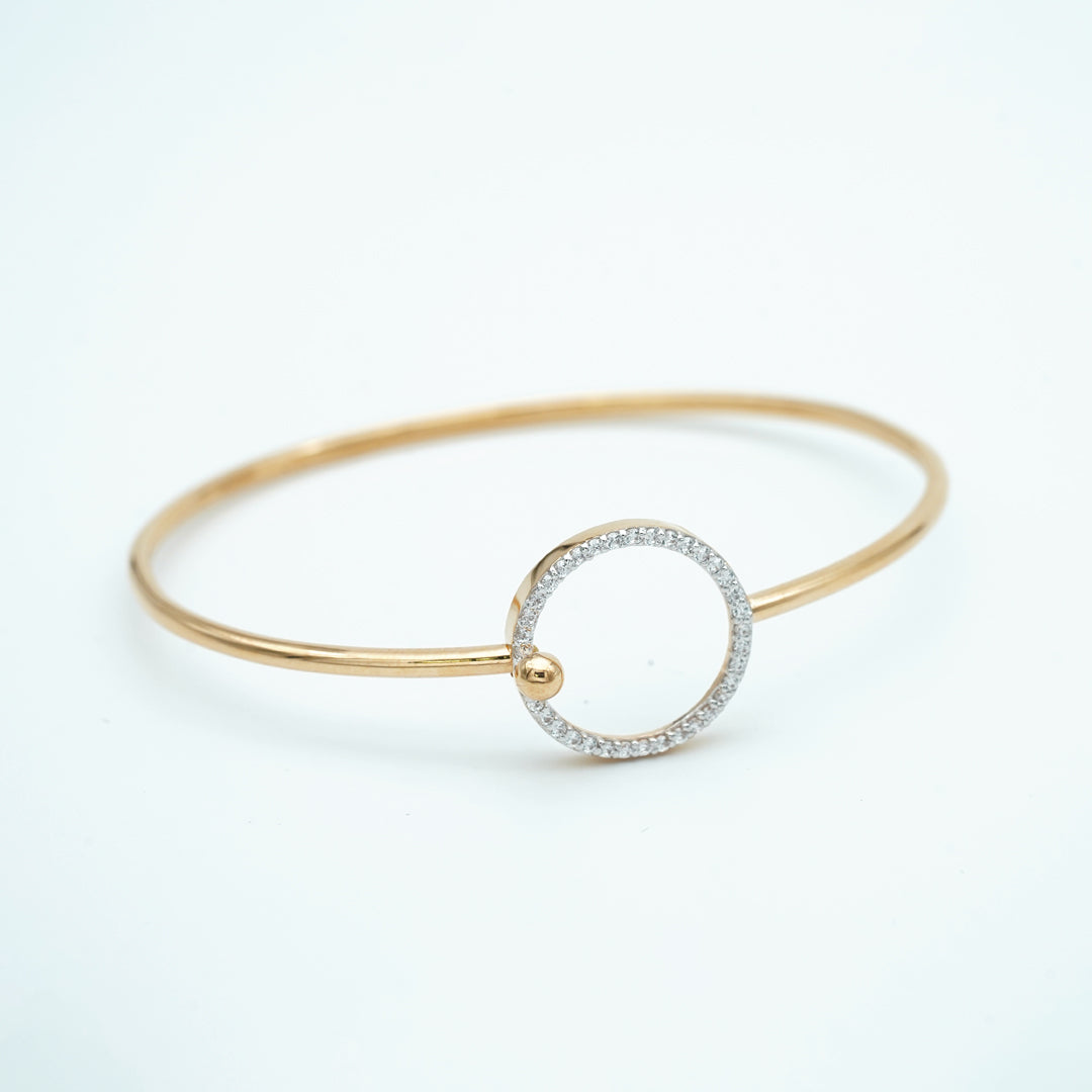 18ct italian gold bangle