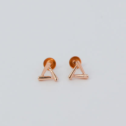 SOLAR HALO 18KY GOLD EARRING
