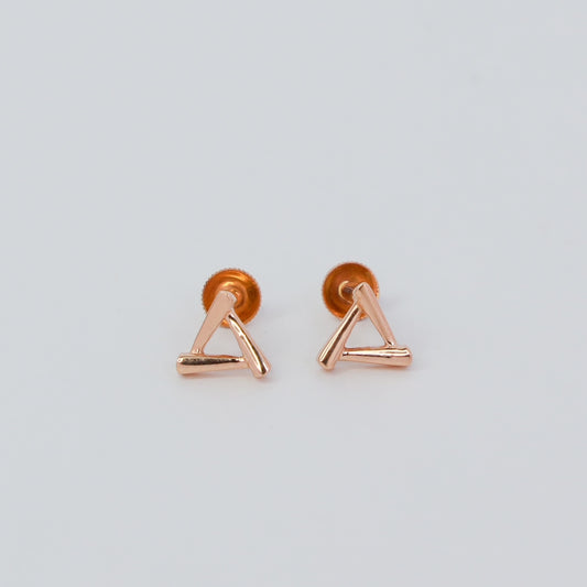SOLAR HALO 18KY GOLD EARRING