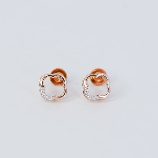 NOVA TWIST 18KT GOLD EARRING