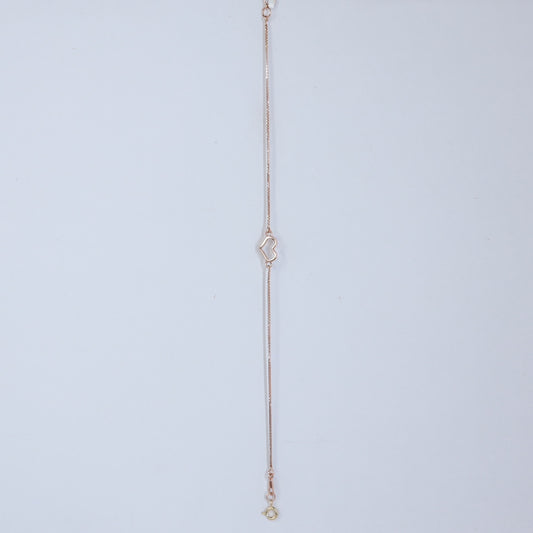 HEARTLINE 18KT GOLD BRACELET