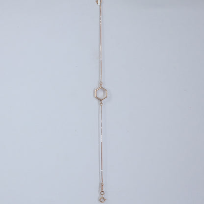 18CT GOLD LIGHT WEIGHT  BRACELET