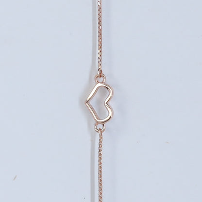 HEARTLINE 18KT GOLD BRACELET