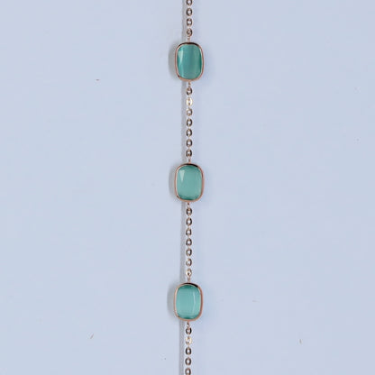 CRYSTAL CREST 18KT GOLD BRACELET