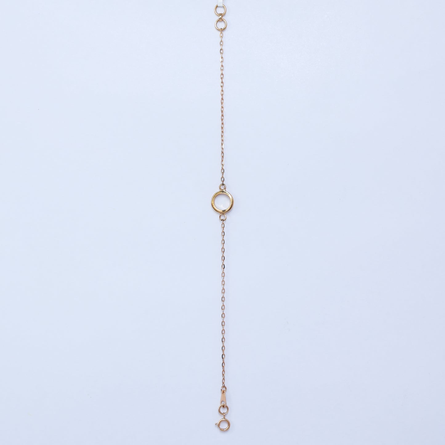 18kt gold round chain bracelet