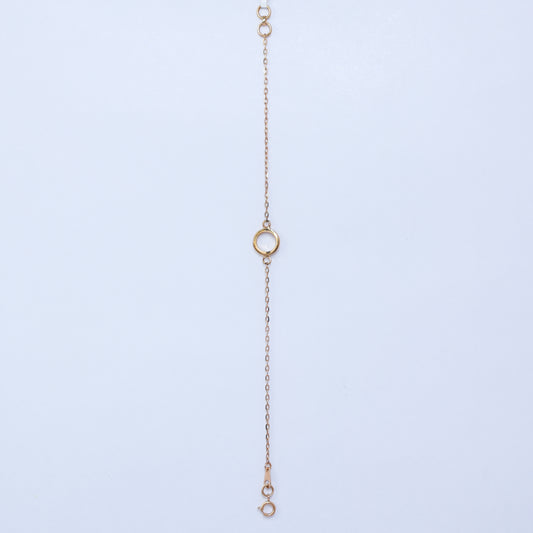 18KT GOLD ROUND CHAIN BRACELET