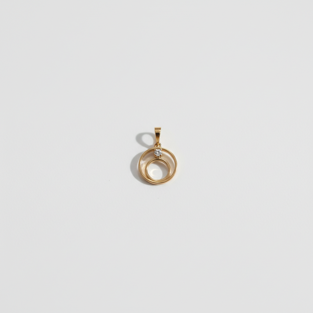 diamond pendent 18kt