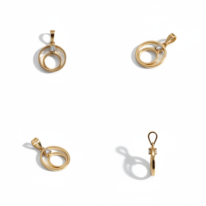 Diamond pendent 18KT