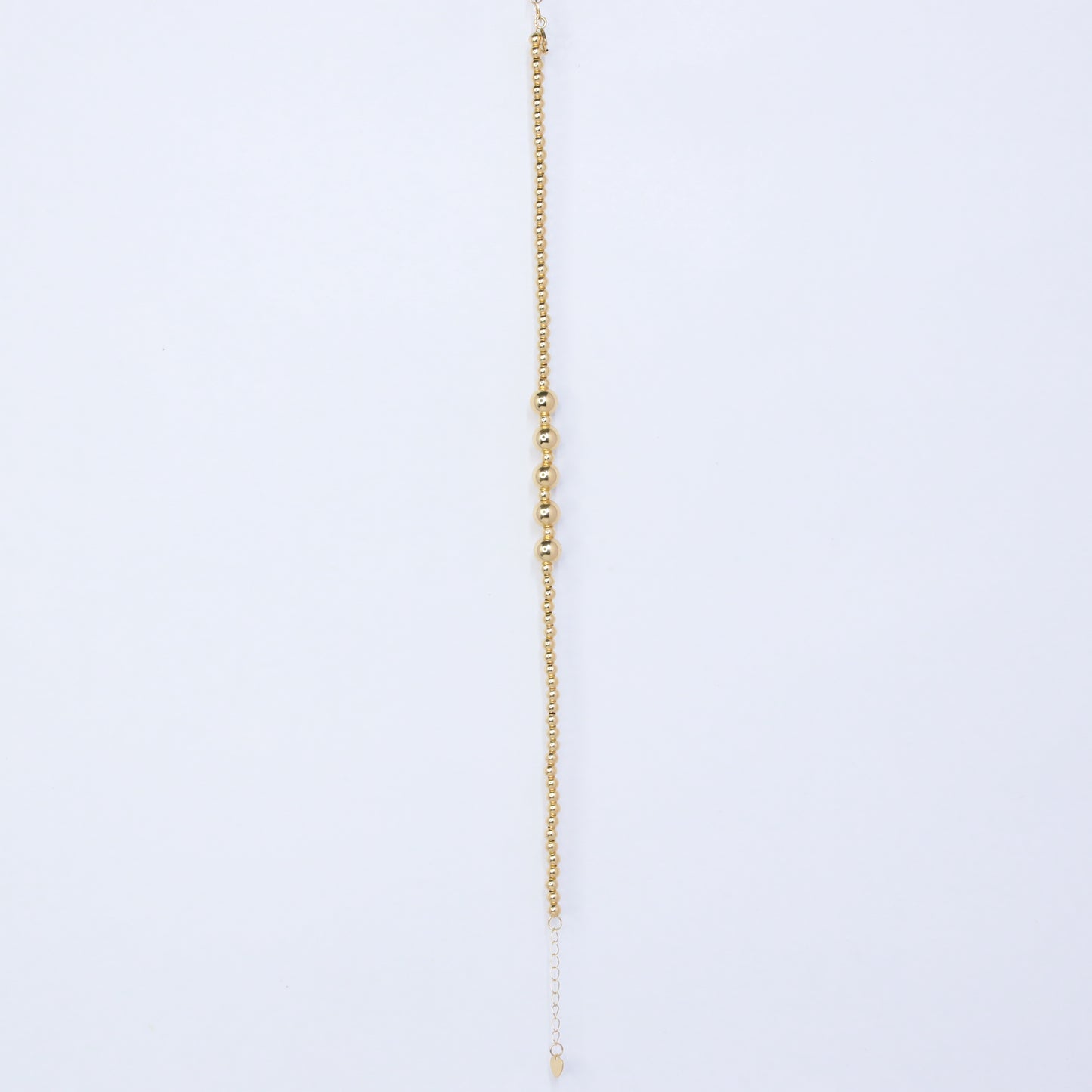 18kt gold bead ball bracelet