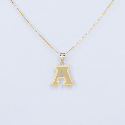 INITIAL A 18KT GOLD PENDANT