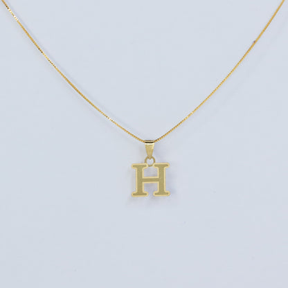 INITIAL H 18KT GOLD PENDANT