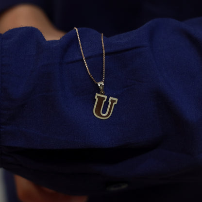 INITIAL U 18KT GOLD PENDANT