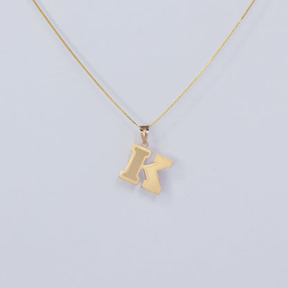 INITIAL K 18KT GOLD PENDANT