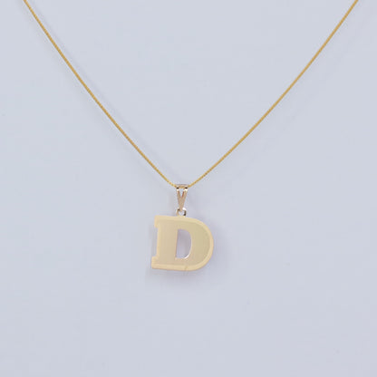 INITIAL D 18KT GOLD PENDANT