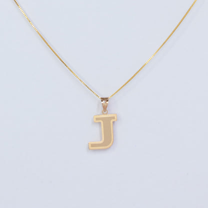 INITIAL J 18KT GOLD PENDANT