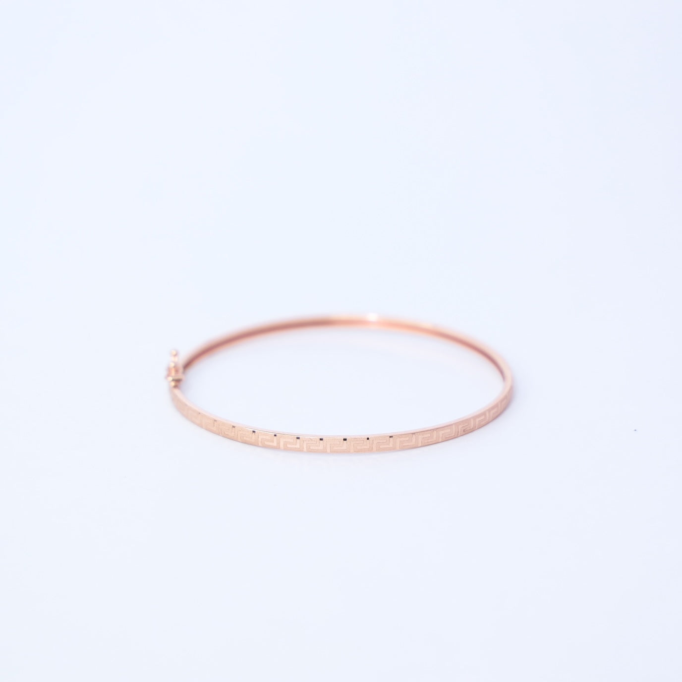 18kt rose gold oval band