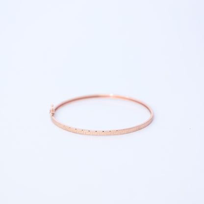 18KT ROSE GOLD OVAL BAND