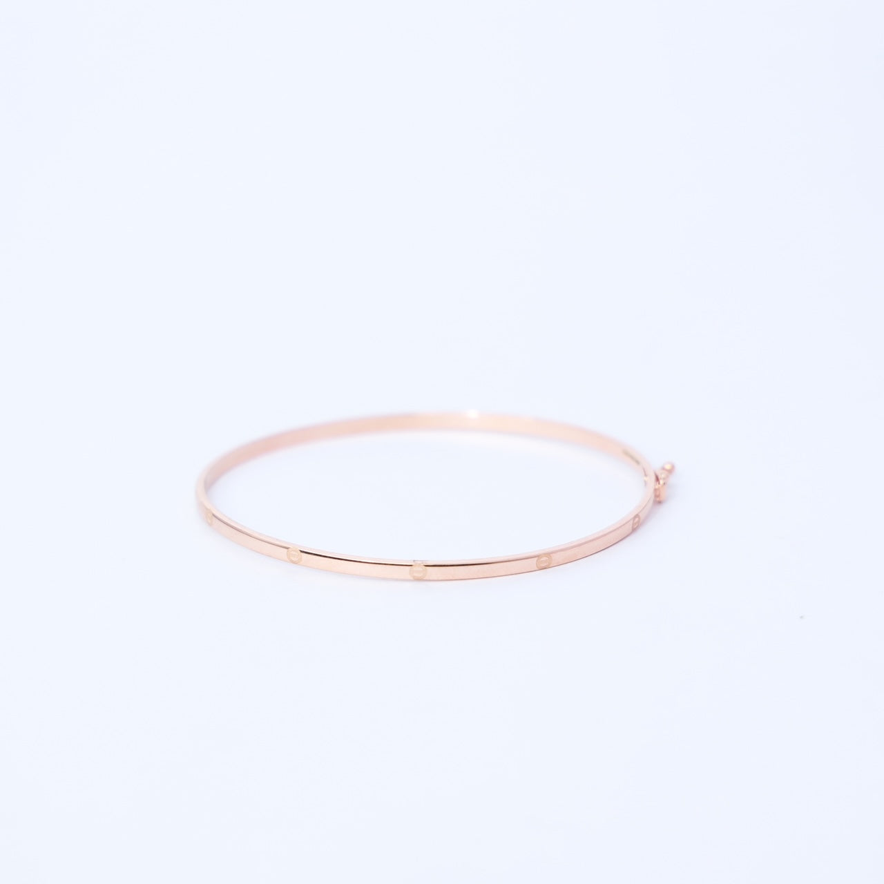 18kt rose gold oval band