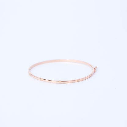 18KT ROSE GOLD OVAL BAND