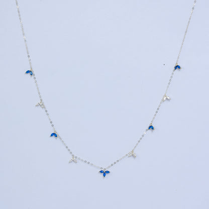 SERENE BLUE DROP NECKLACE 18KT GOLD