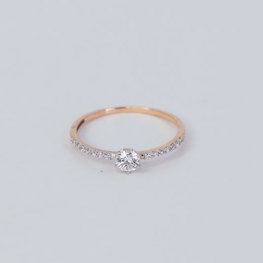 GOLDEN DOT 18KT GOLD EVERYDAY RING